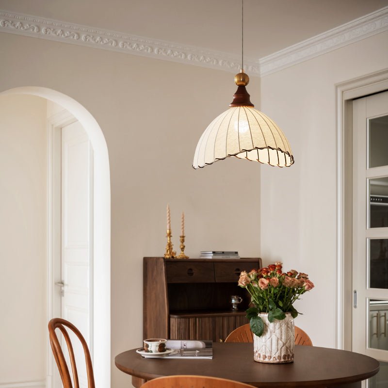 Liora | Modern Fabric Pendant Light For Dining Room