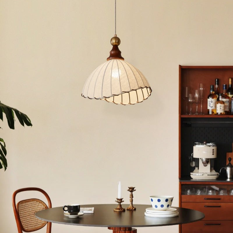 Liora | Modern Fabric Pendant Light For Dining Room