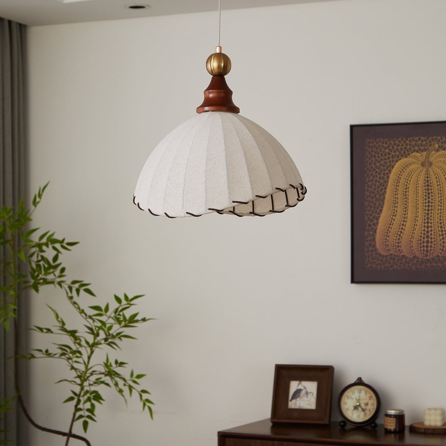 Liora | Modern Fabric Pendant Light For Dining Room