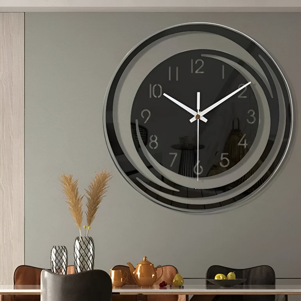 Geometric Layered Orbit Wall Clock | Ventumra