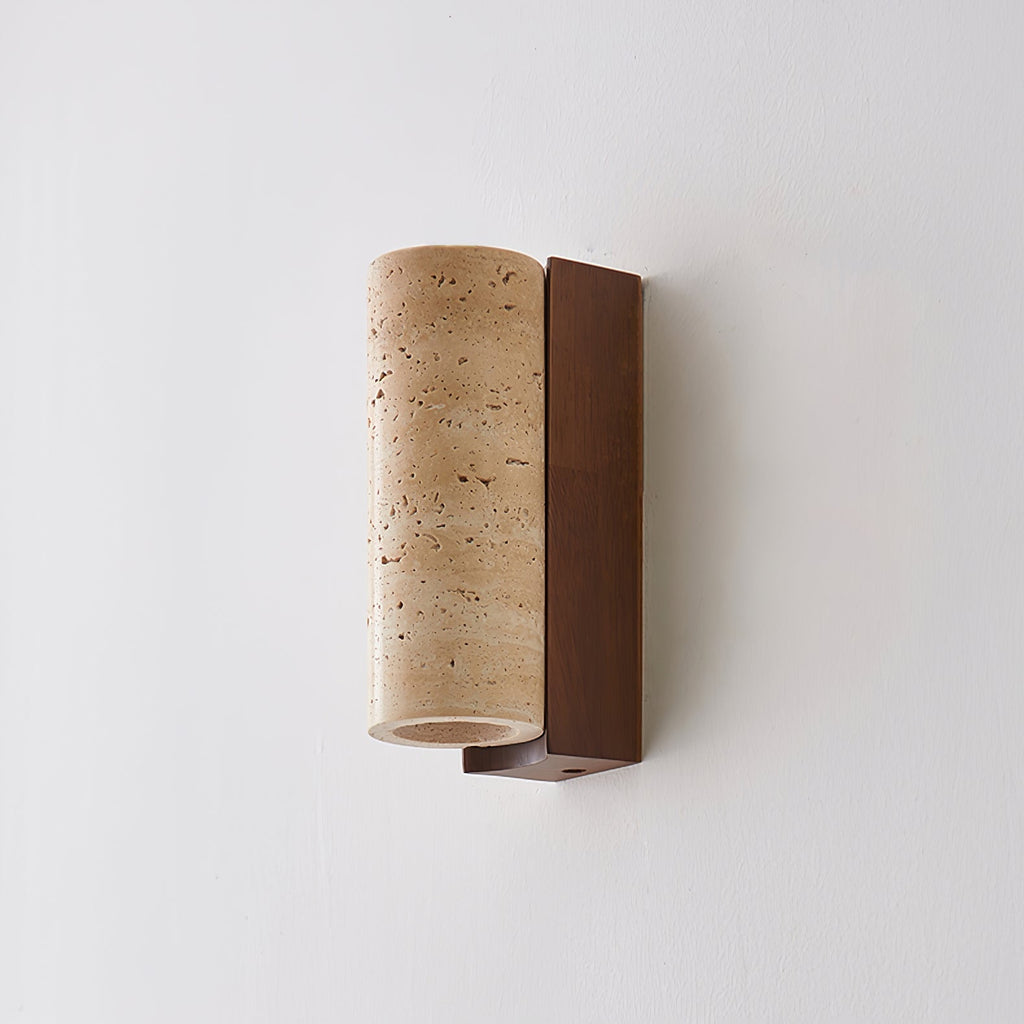Nula Natural Travertine Wall Lamp | ventumra