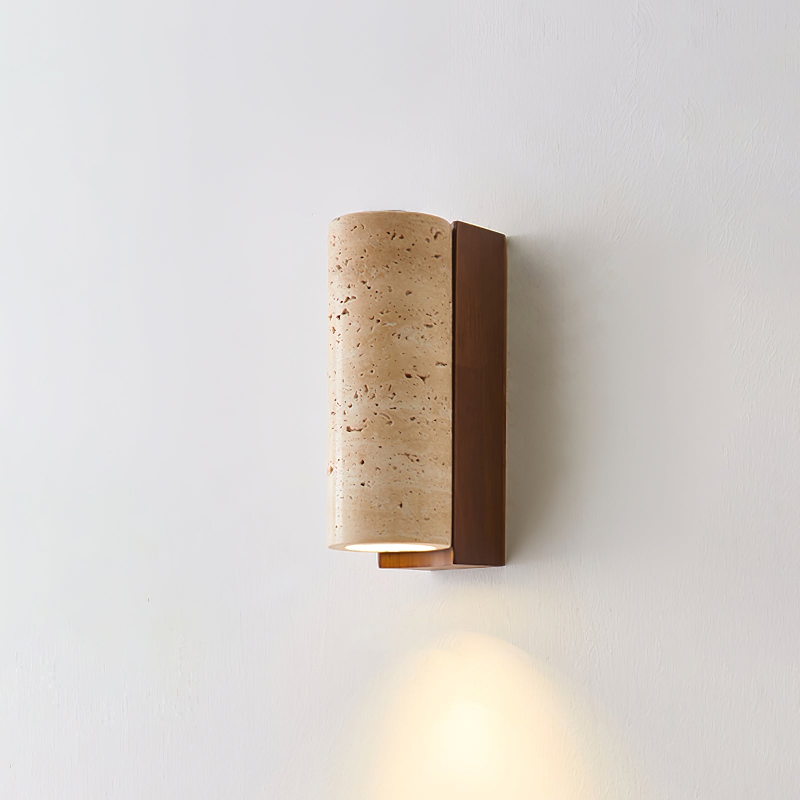 Nula Natural Travertine Wall Lamp | ventumra