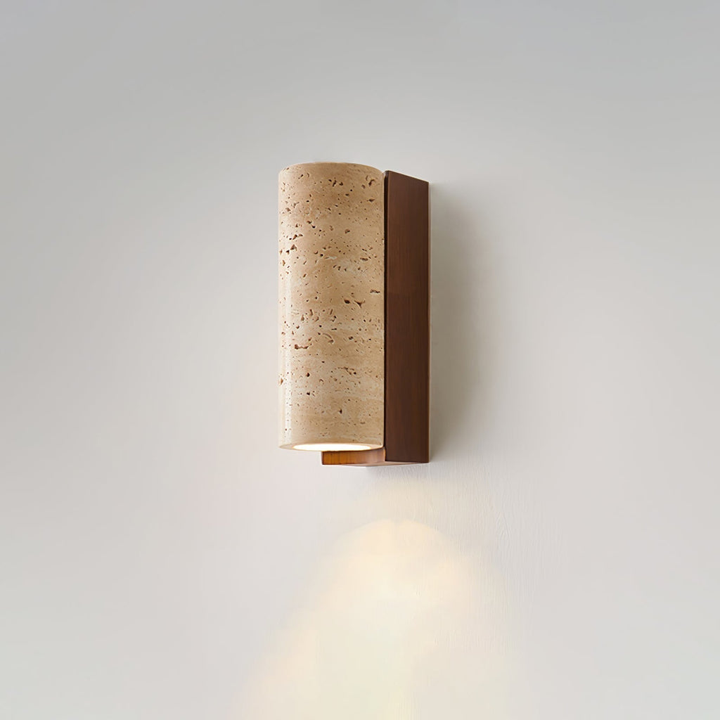 Nula Natural Travertine Wall Lamp | ventumra