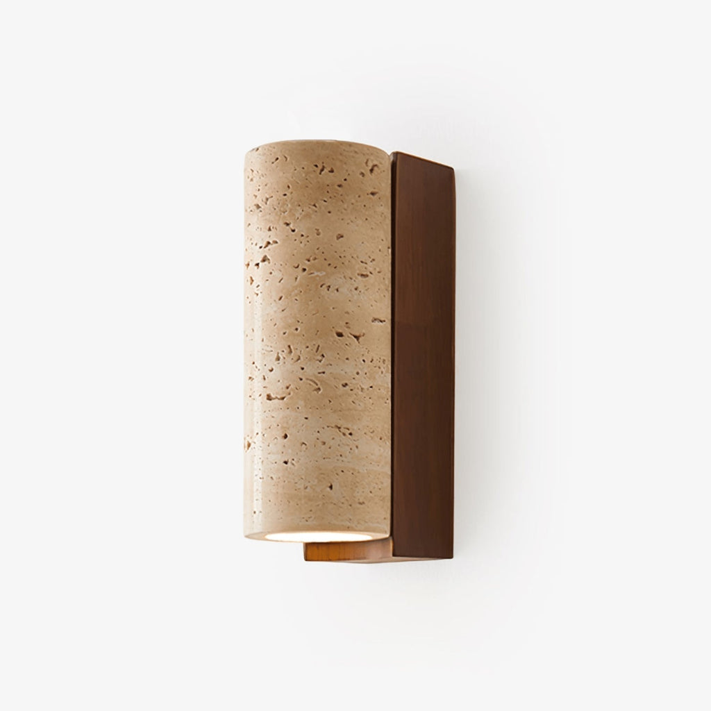 Nula Natural Travertine Wall Lamp | ventumra