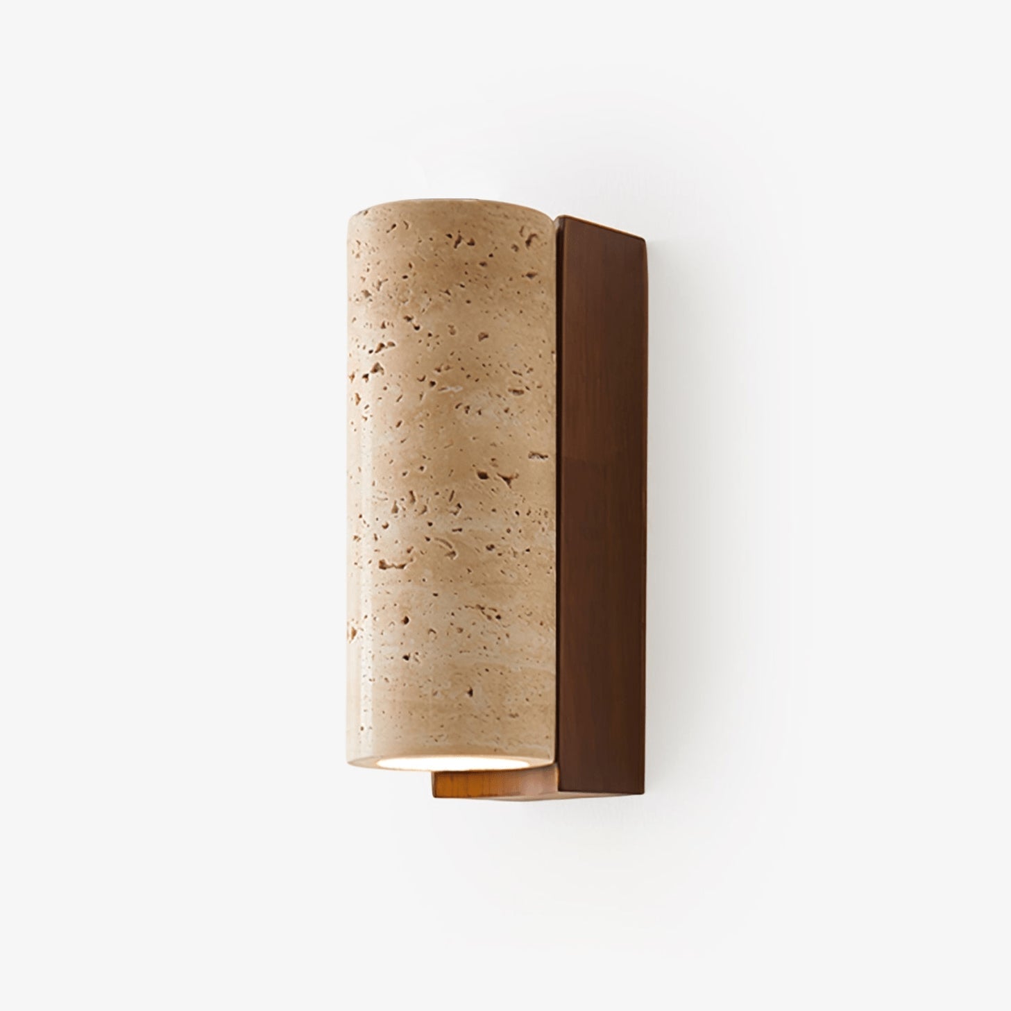 Nula Natural Travertine Wall Lamp | ventumra