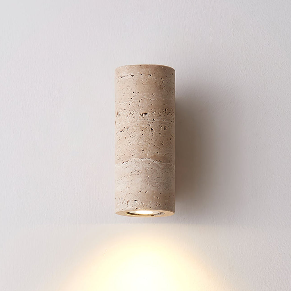 Nula Natural Travertine Wall Lamp | ventumra