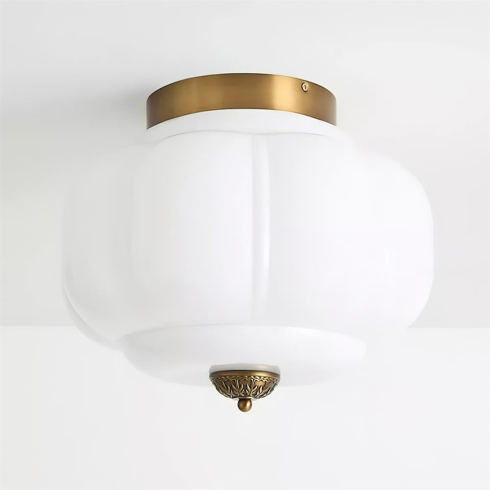 Elyra Green Glass Ceiling Lamp | ventumra