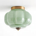 Elyra Green Glass Ceiling Lamp | ventumra