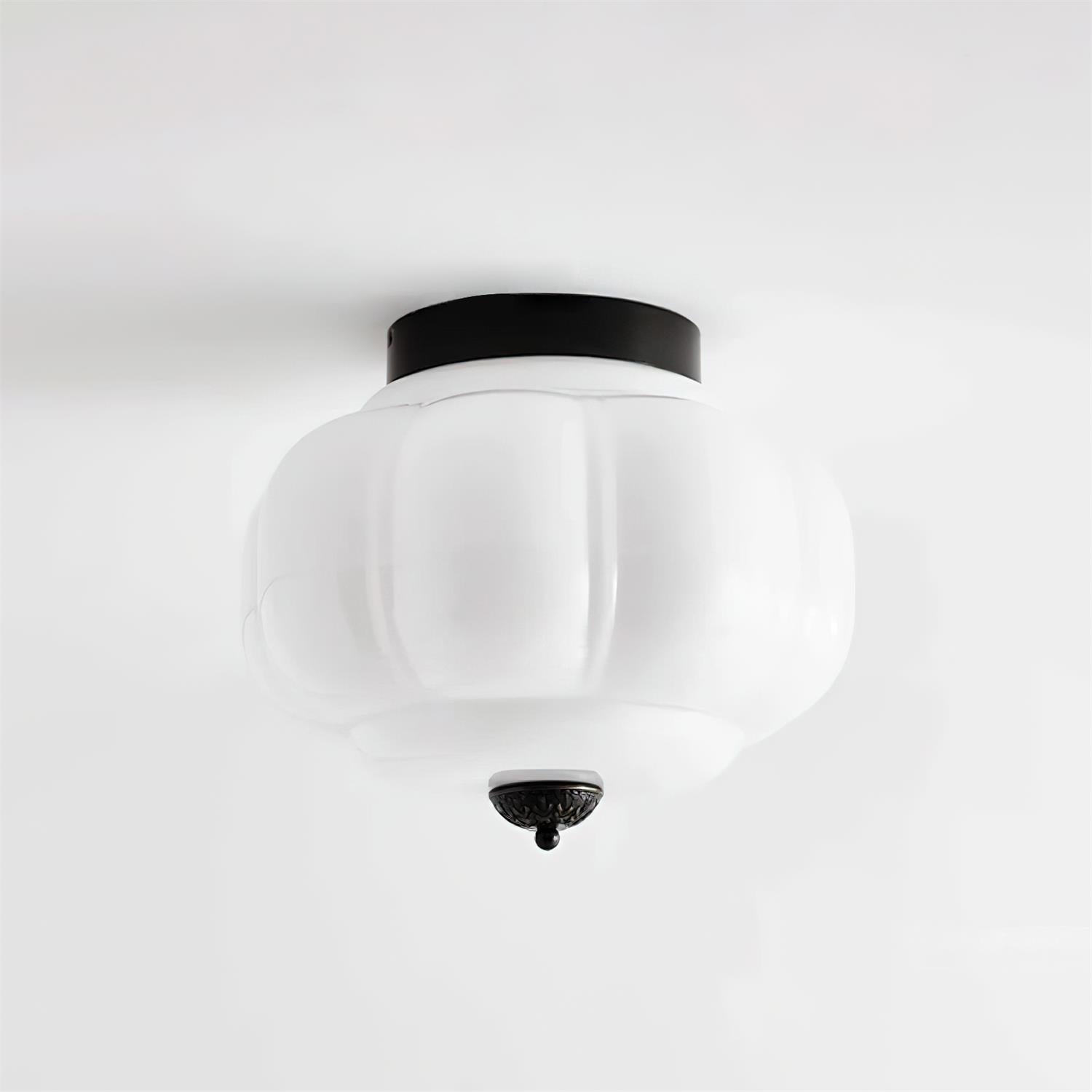 Elyra Green Glass Ceiling Lamp | ventumra