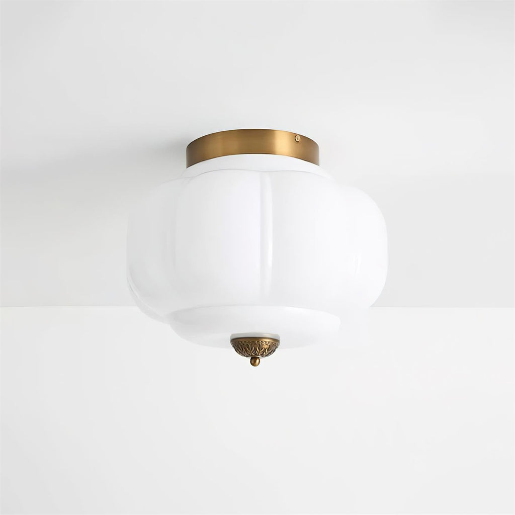 Elyra Green Glass Ceiling Lamp | ventumra