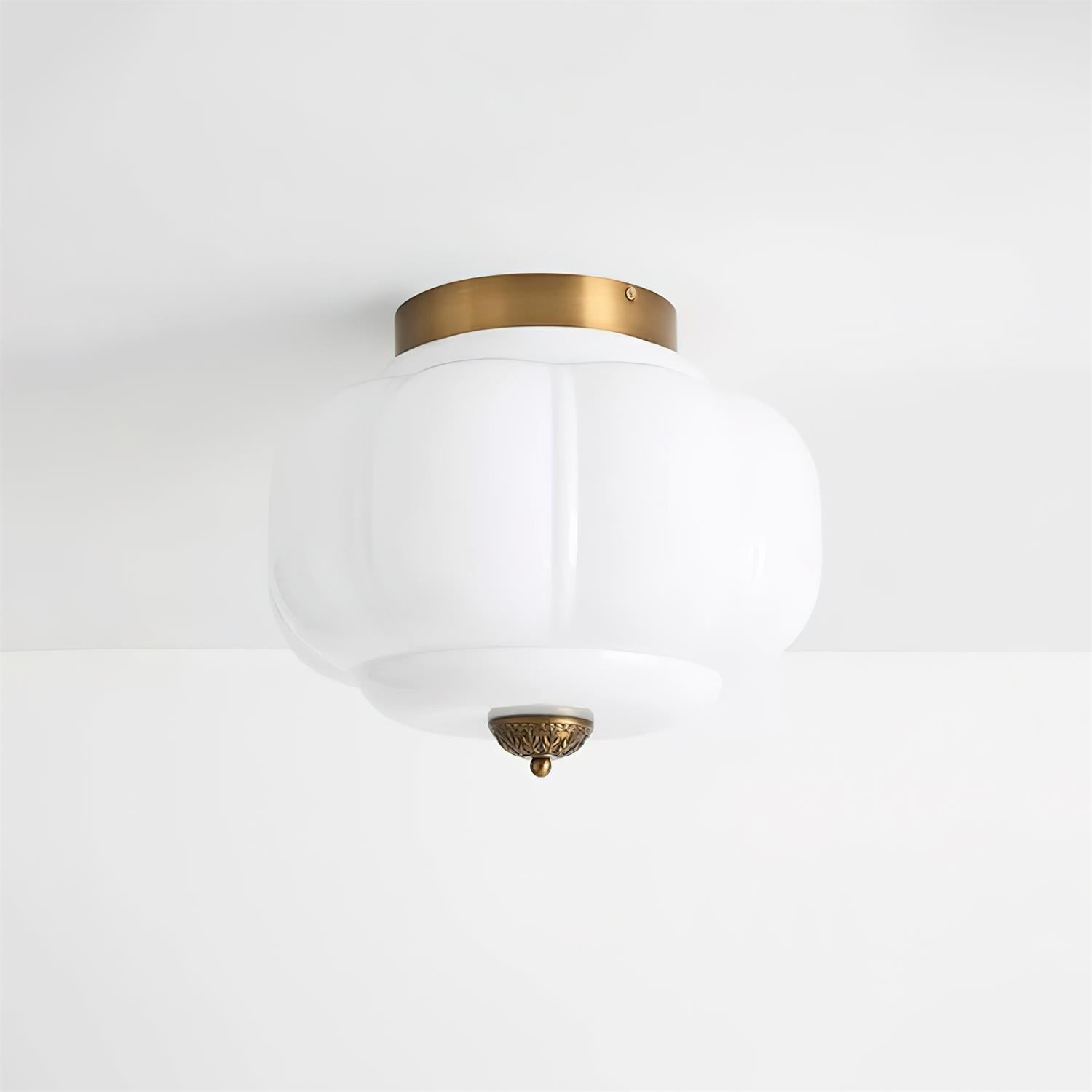 Elyra Green Glass Ceiling Lamp | ventumra
