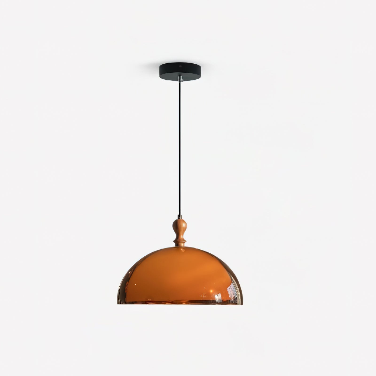 Solven Amber Acrylic Dome Pendant Light | ventumra