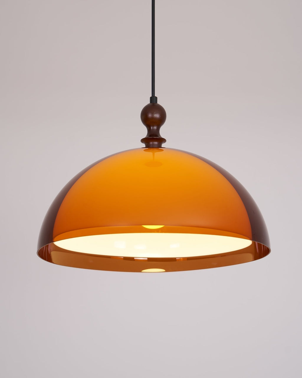 Solven Amber Acrylic Dome Pendant Light | ventumra