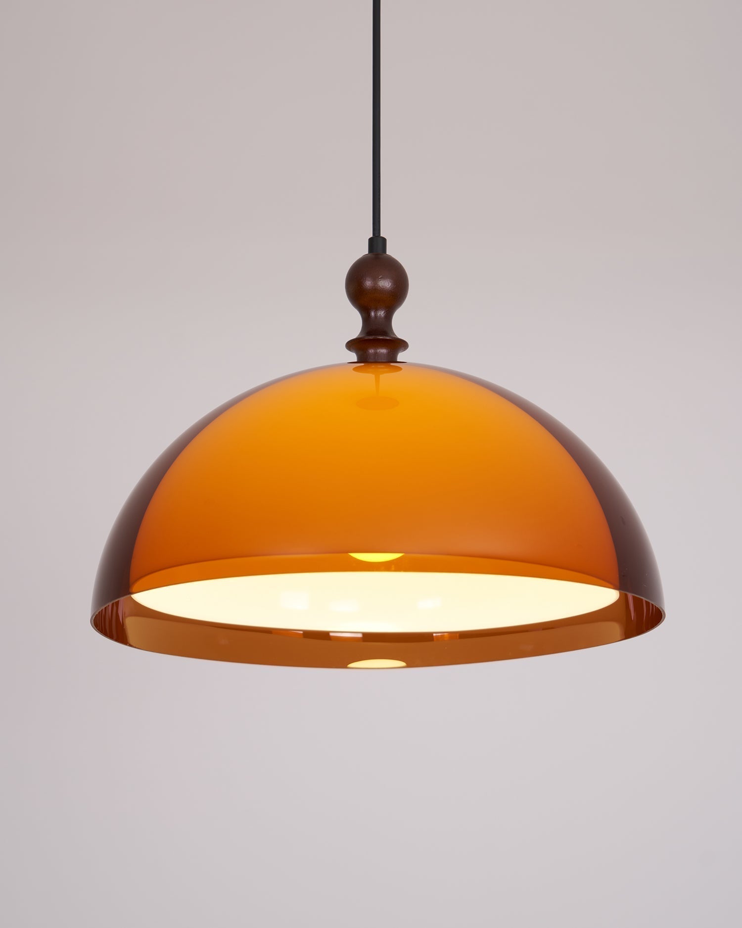 Solven Amber Acrylic Dome Pendant Light | ventumra