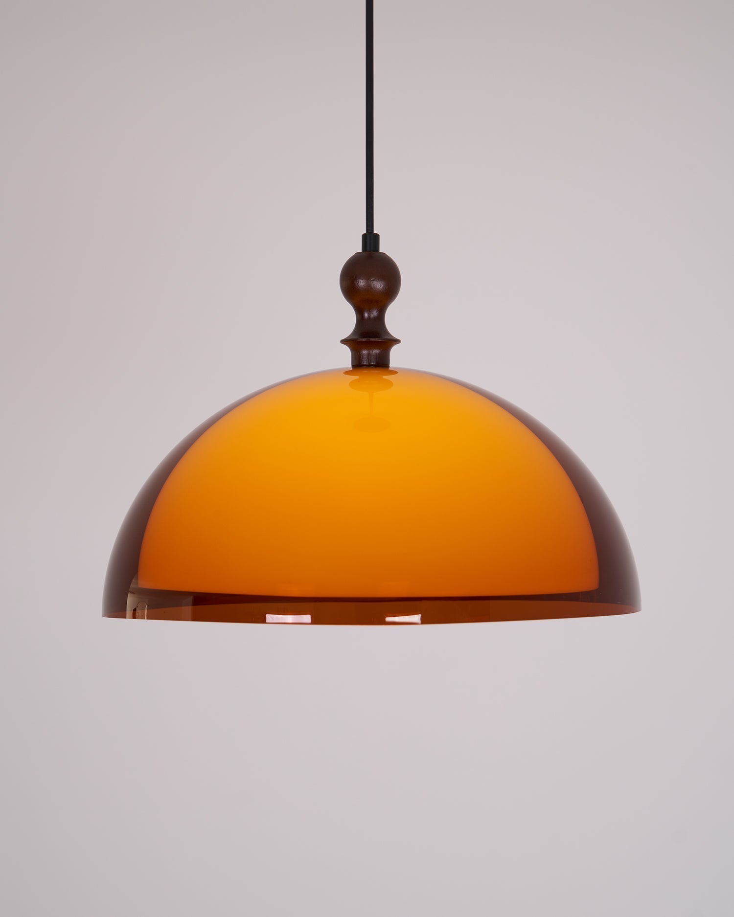 Solven Amber Acrylic Dome Pendant Light | ventumra