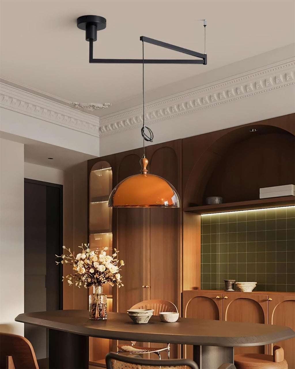Maribel Swing Arm Pendant Lamp | ventumra