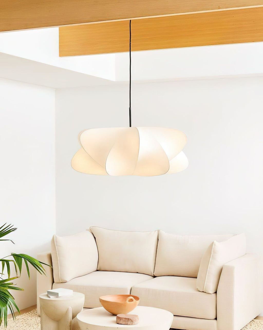 Modern Silk Cocoon Pendant Ceiling Light | Ventumra