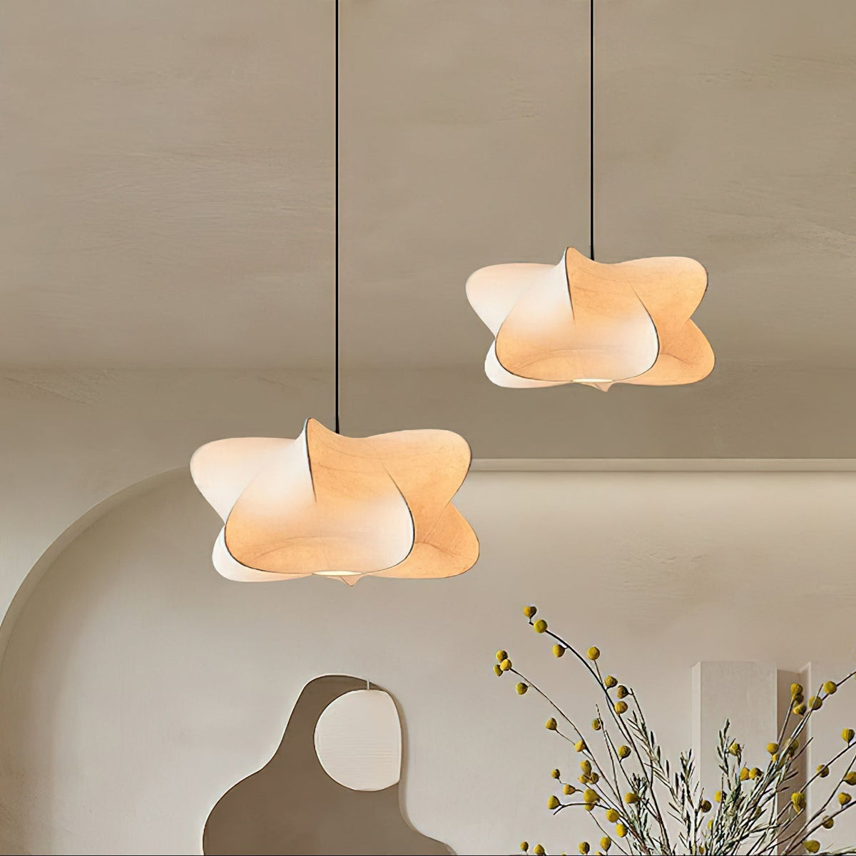 Modern Silk Cocoon Pendant Ceiling Light | Ventumra