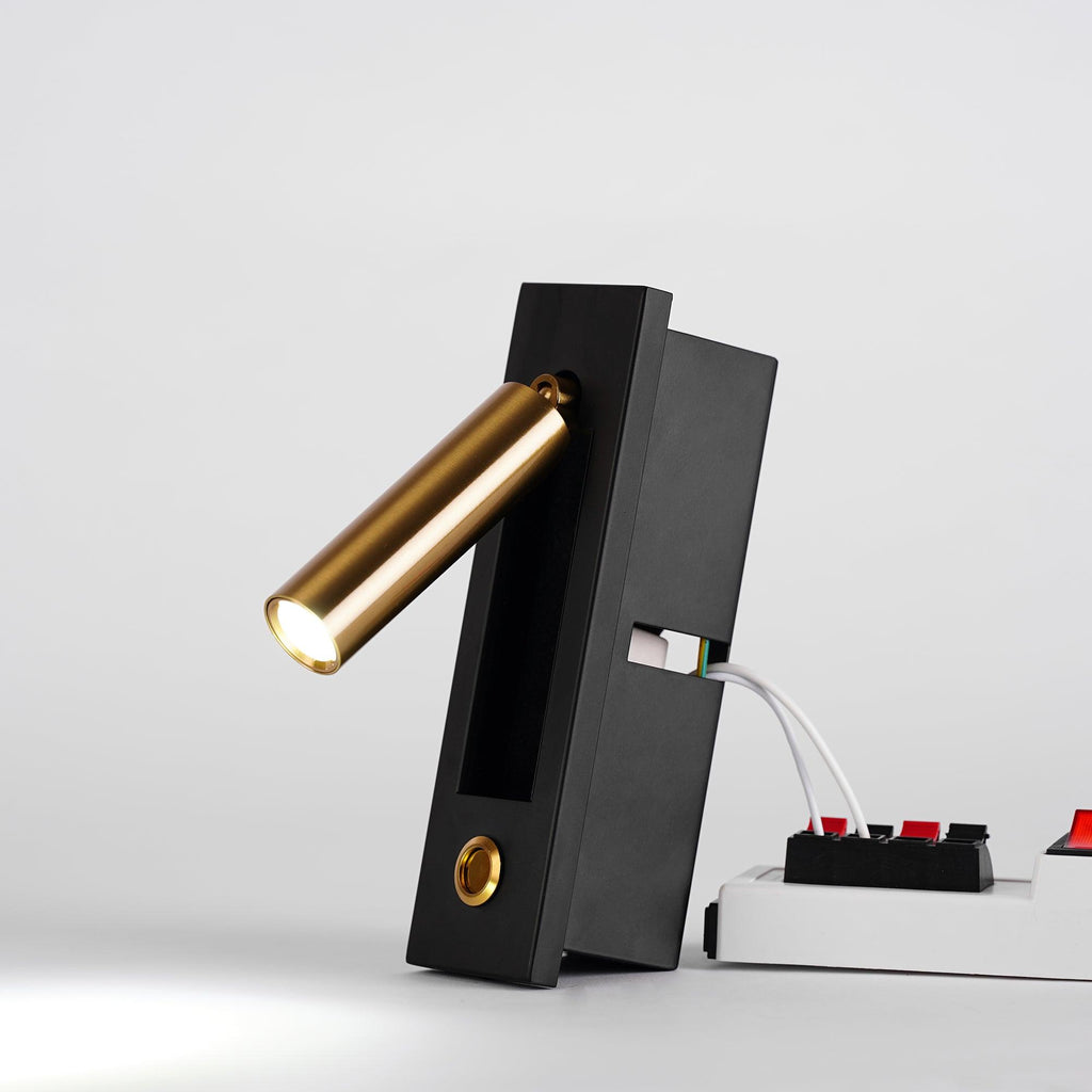 LED-Wandleuchte mit flexiblem Leselicht — Drehbarer Spot