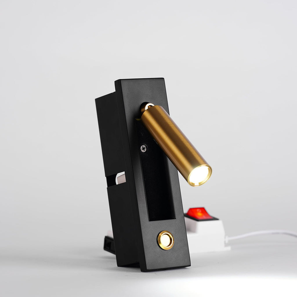 LED-Wandleuchte mit flexiblem Leselicht — Drehbarer Spot