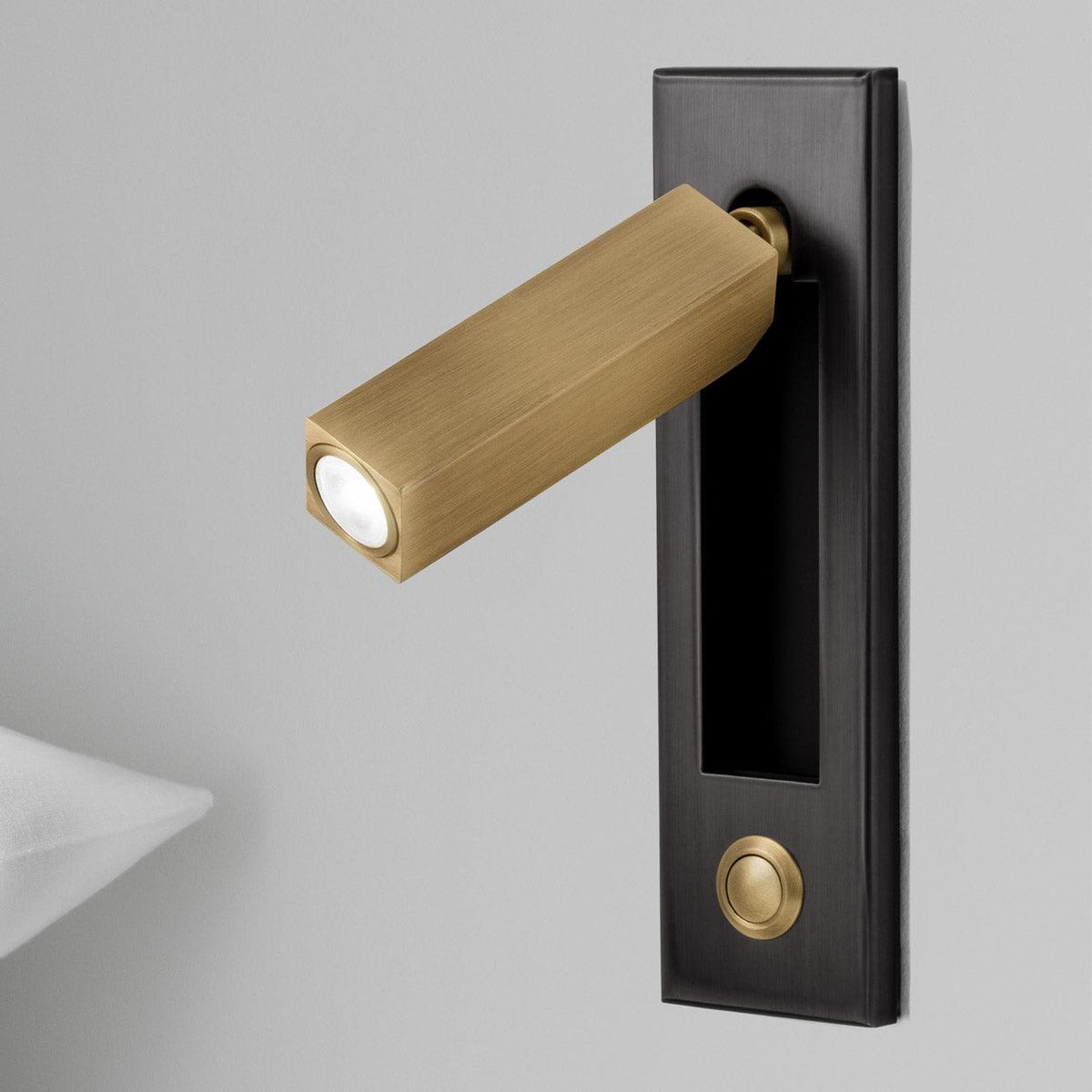 LED Wall Lamp with Flexible Reading Light — Rotatable Spotlight