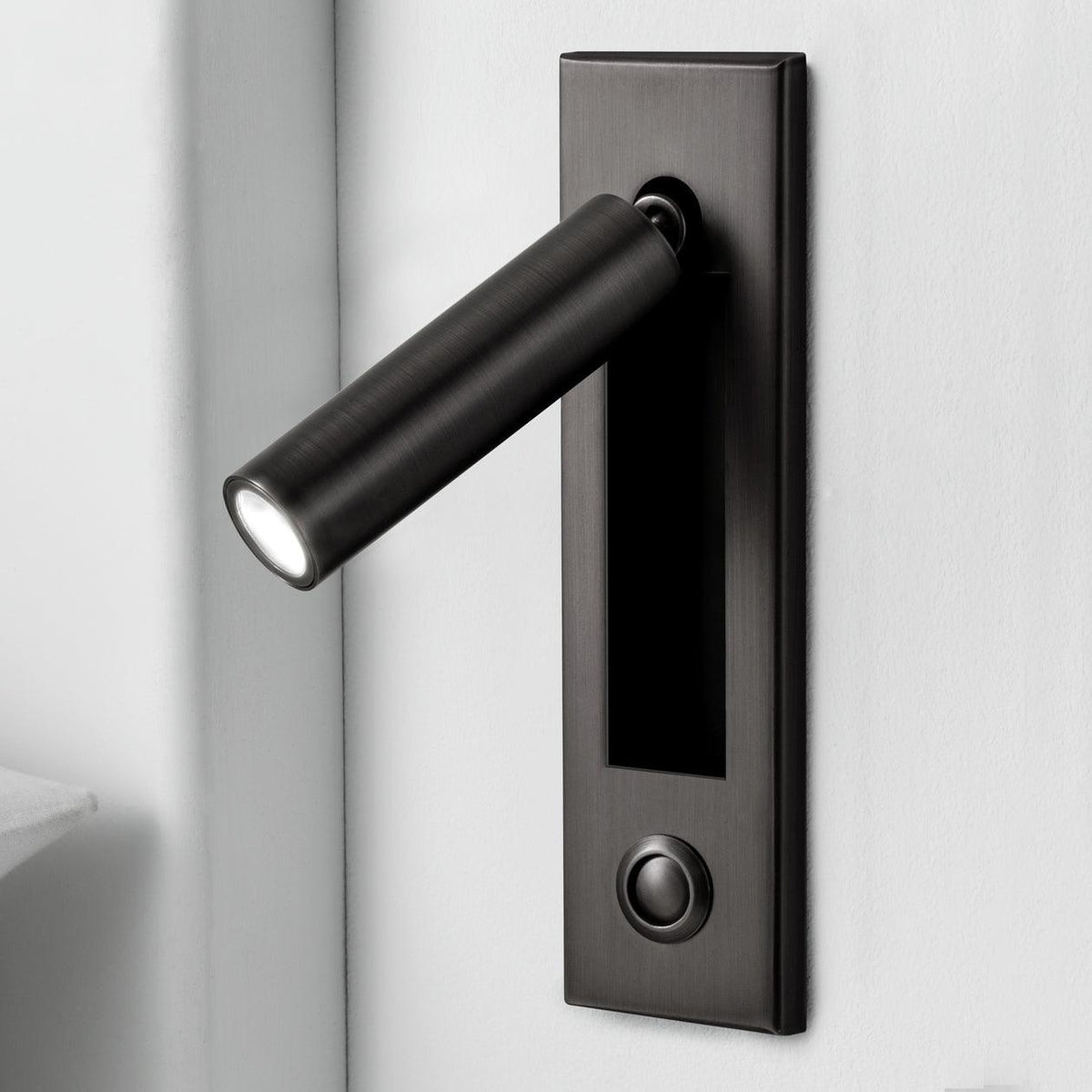 LED Wall Lamp with Flexible Reading Light — Rotatable Spotlight