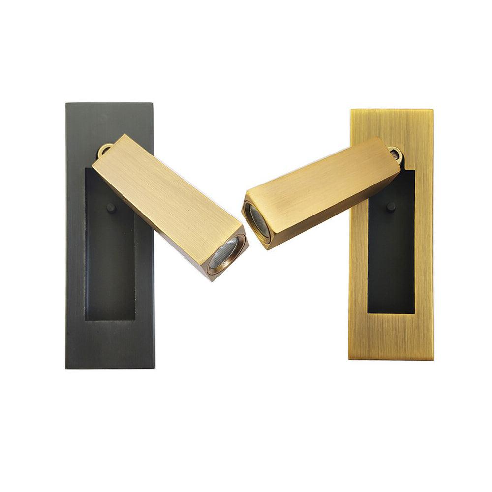 LED Wall Lamp with Flexible Reading Light — Rotatable Spotlight