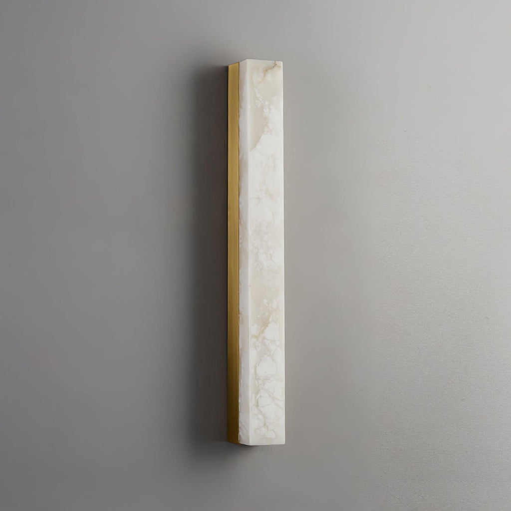 Kristy Linear Brass  Alabaster Wall Lamp | ventumra
