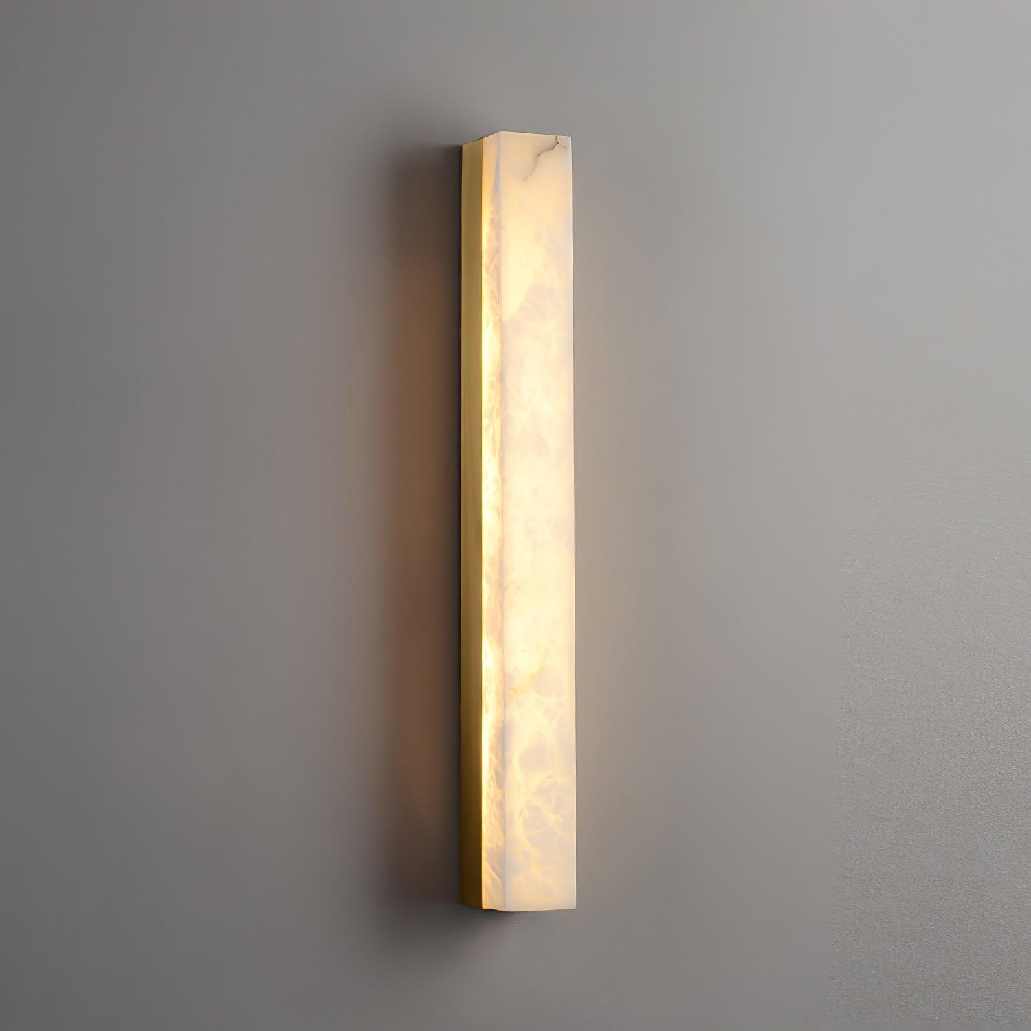 Isen Linear Brass Alabaster Wall Lamp | ventumra
