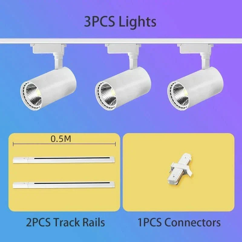 LED bodové světlo NovaGlow — otočný montážní držák, nastavitelný úhel svícení, COB pole