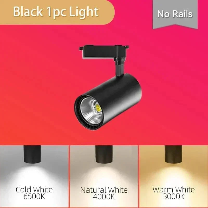 LED bodové světlo NovaGlow — otočný montážní držák, nastavitelný úhel svícení, COB pole