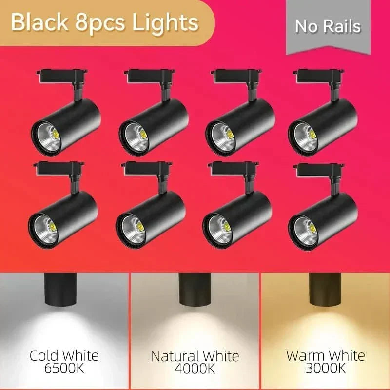 LED bodové světlo NovaGlow — otočný montážní držák, nastavitelný úhel svícení, COB pole