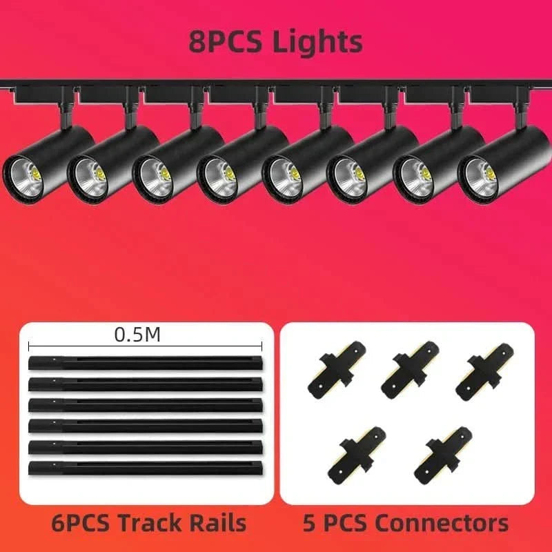 LED bodové světlo NovaGlow — otočný montážní držák, nastavitelný úhel svícení, COB pole