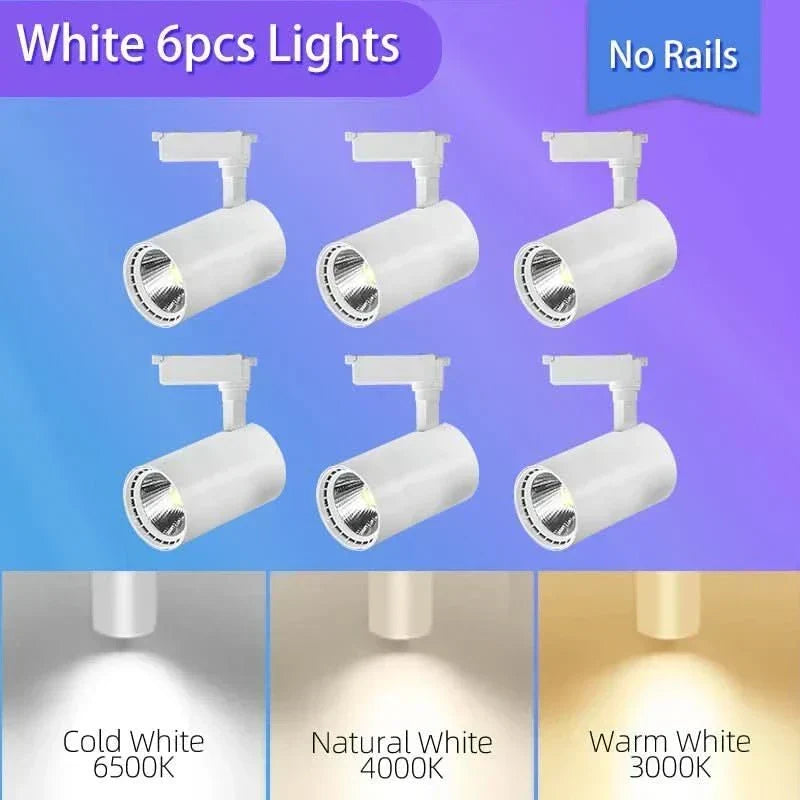 LED bodové světlo NovaGlow — otočný montážní držák, nastavitelný úhel svícení, COB pole