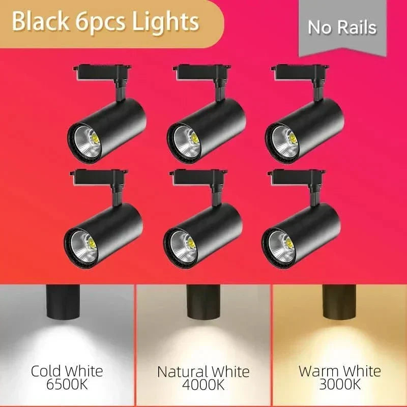 LED bodové světlo NovaGlow — otočný montážní držák, nastavitelný úhel svícení, COB pole