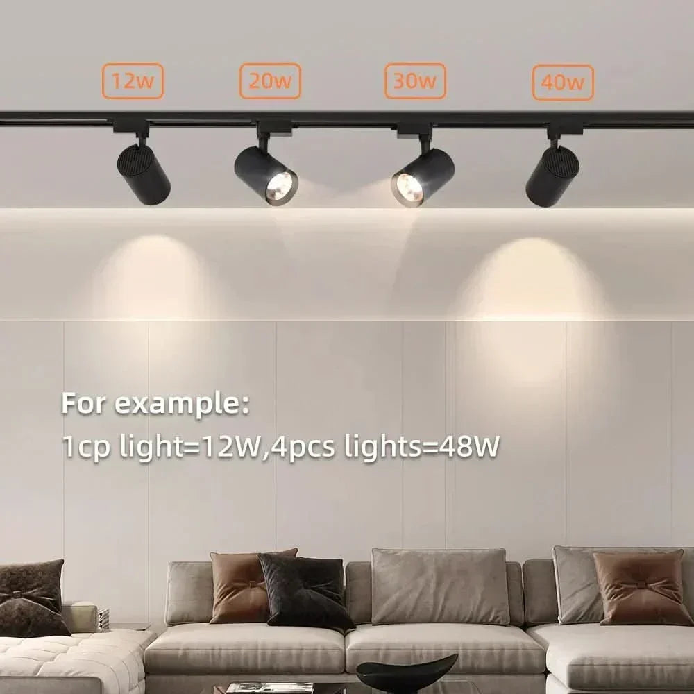 LED bodové světlo NovaGlow — otočný montážní držák, nastavitelný úhel svícení, COB pole