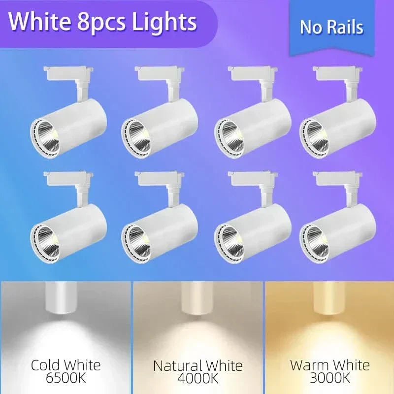 LED bodové světlo NovaGlow — otočný montážní držák, nastavitelný úhel svícení, COB pole