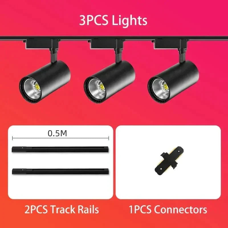 LED bodové světlo NovaGlow — otočný montážní držák, nastavitelný úhel svícení, COB pole