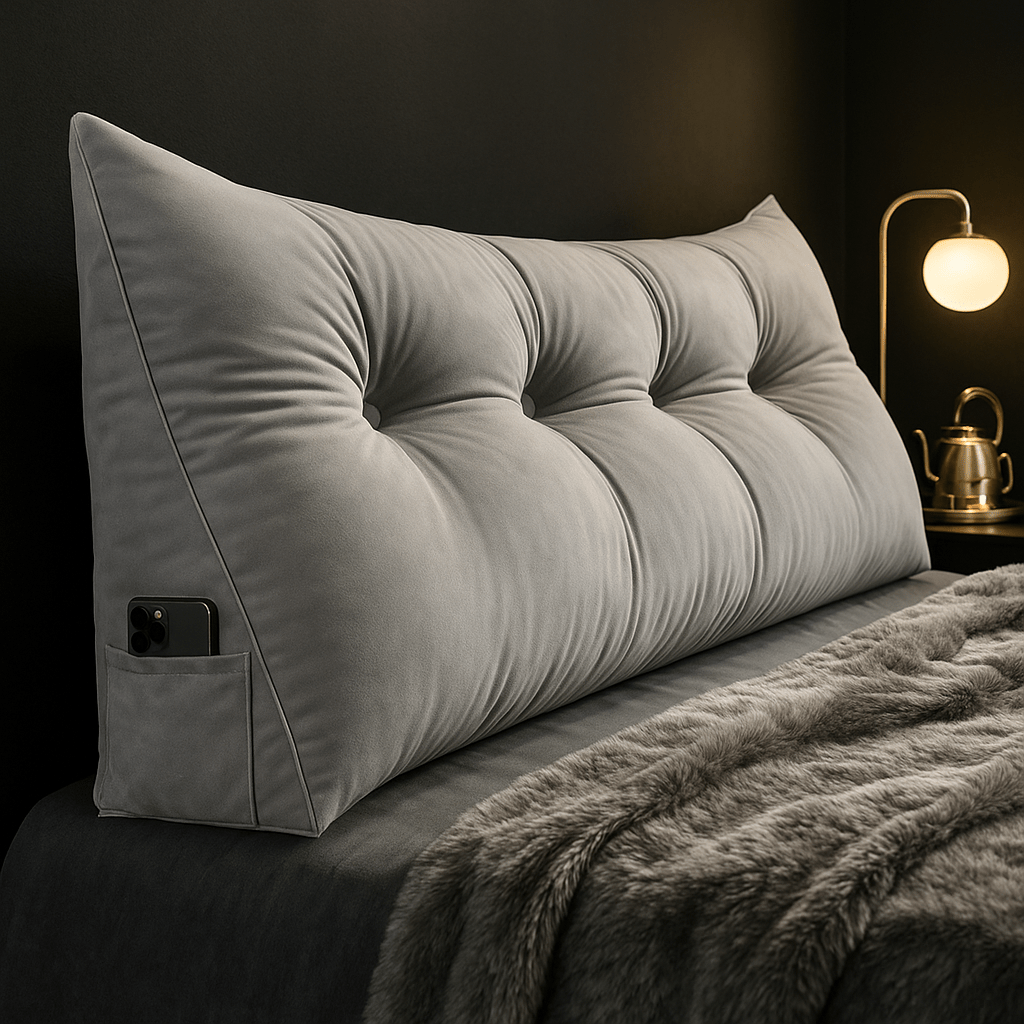 CozyNest Wedge Pillow — Contoured Ergonomic Support, Secure Lean Design