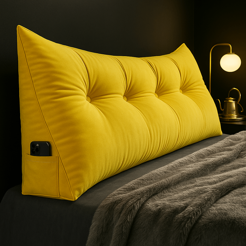 CozyNest Wedge Pillow — Contoured Ergonomic Support, Secure Lean Design