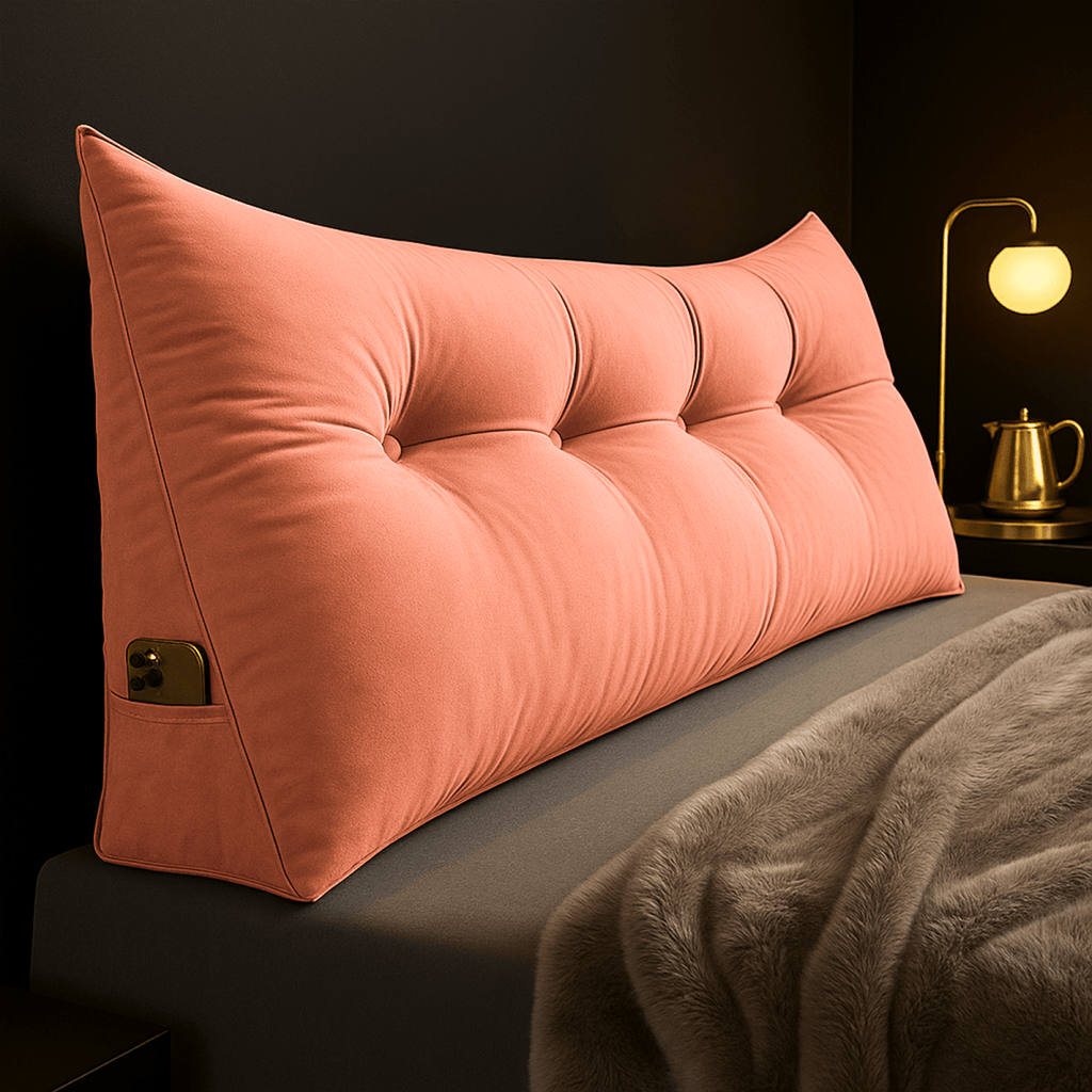 CozyNest Wedge Pillow — Contoured Ergonomic Support, Secure Lean Design
