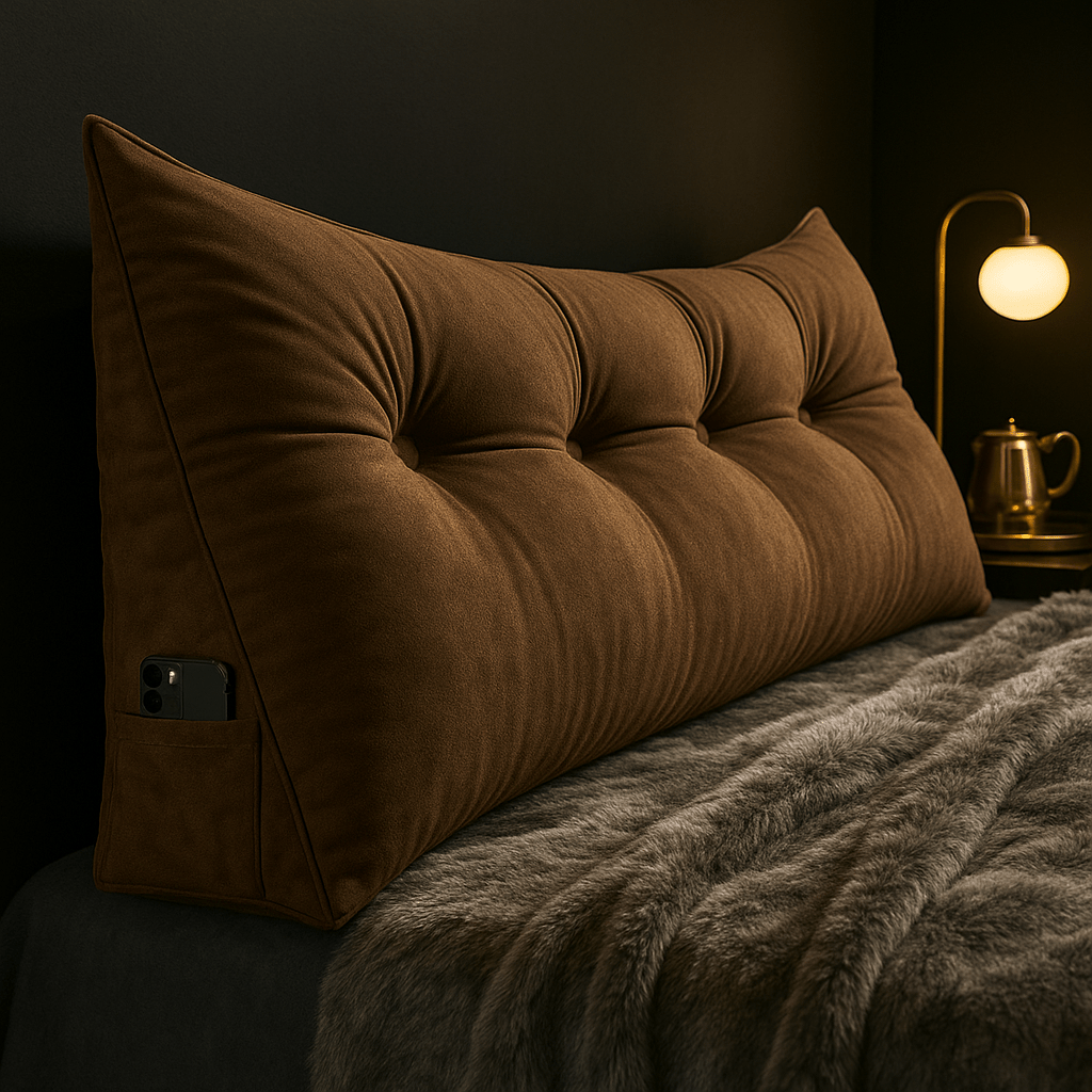 CozyNest Wedge Pillow — Contoured Ergonomic Support, Secure Lean Design