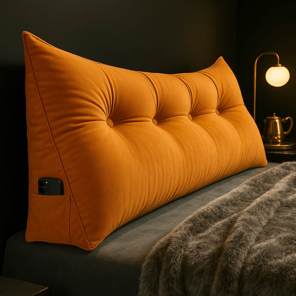 CozyNest Wedge Pillow — Contoured Ergonomic Support, Secure Lean Design