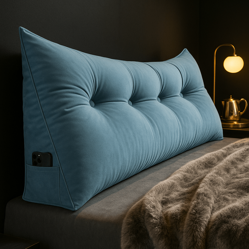 CozyNest Wedge Pillow — Contoured Ergonomic Support, Secure Lean Design
