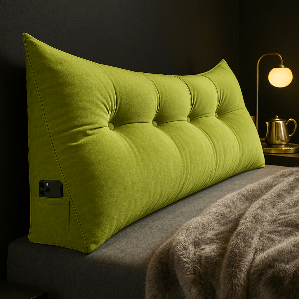 CozyNest Wedge Pillow — Contoured Ergonomic Support, Secure Lean Design