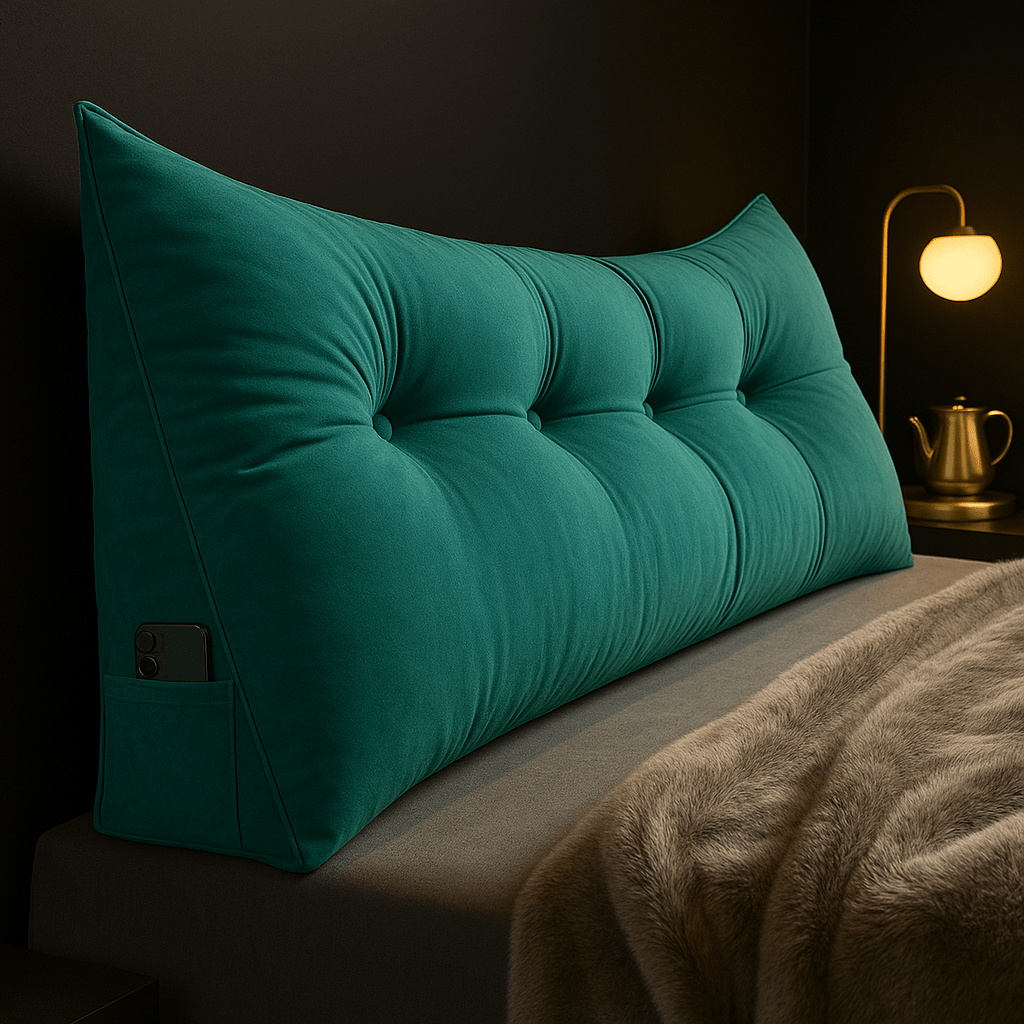 CozyNest Wedge Pillow — Contoured Ergonomic Support, Secure Lean Design
