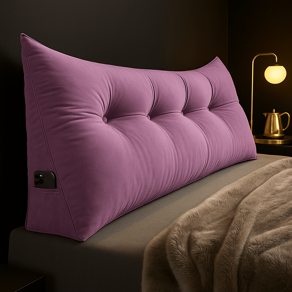 CozyNest Wedge Pillow — Contoured Ergonomic Support, Secure Lean Design
