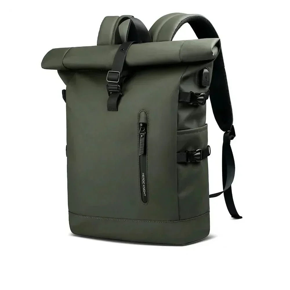 TrailMate Expandable Roll-Top Backpack — Large Capacity, Dedicated Laptop Compartment