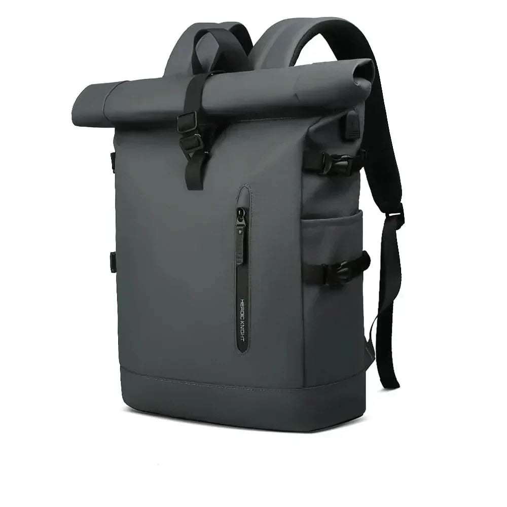 TrailMate Expandable Roll-Top Backpack — Large Capacity, Dedicated Laptop Compartment