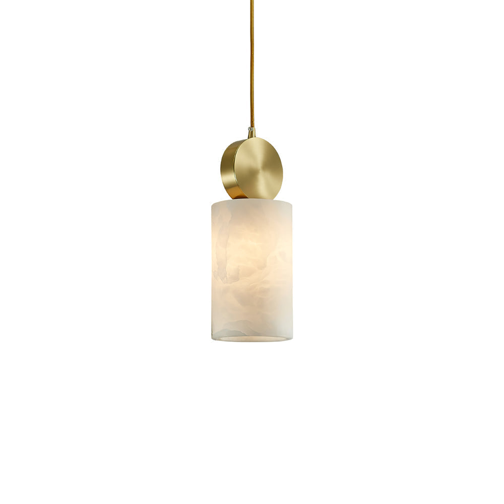 Etruscan Pendant Light Alabaster & Brass | ventumra